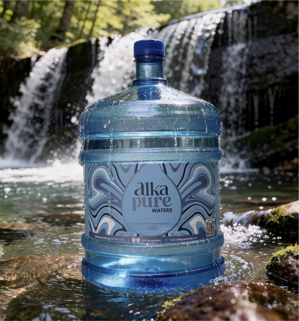 Water by waterfall
